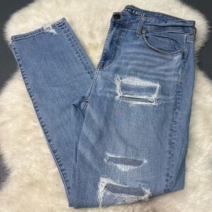 American Eagle Distressed High Rise Skinny Jeans